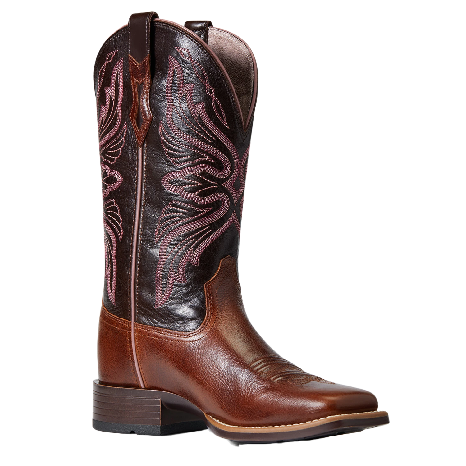 Ariat® Ladies Edgewood Dark Luggage Square Toe Boots 10040350 1 Ariat® Ladies Edgewood Dark Luggage Square Toe Boots 10040350
