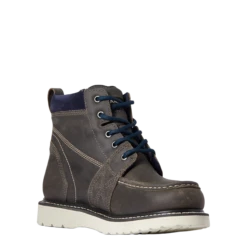 Ariat® Ladies Rebar™ Wedge Moc Toe Steel Grey Work Boots 10035770