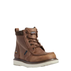 Ariat Ladies Rebar Wedge Moc Toe H2O Aged Honey Work Boots 10038336