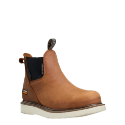 Ariat Ladies Rebar® Wedge Chelsea Aged Honey Composite Round Toe Boots 10042564