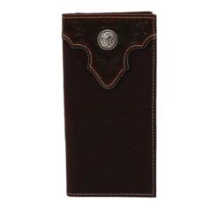 Ariat Boy's Floral Embossed Rodeo Brown Wallet A3551502