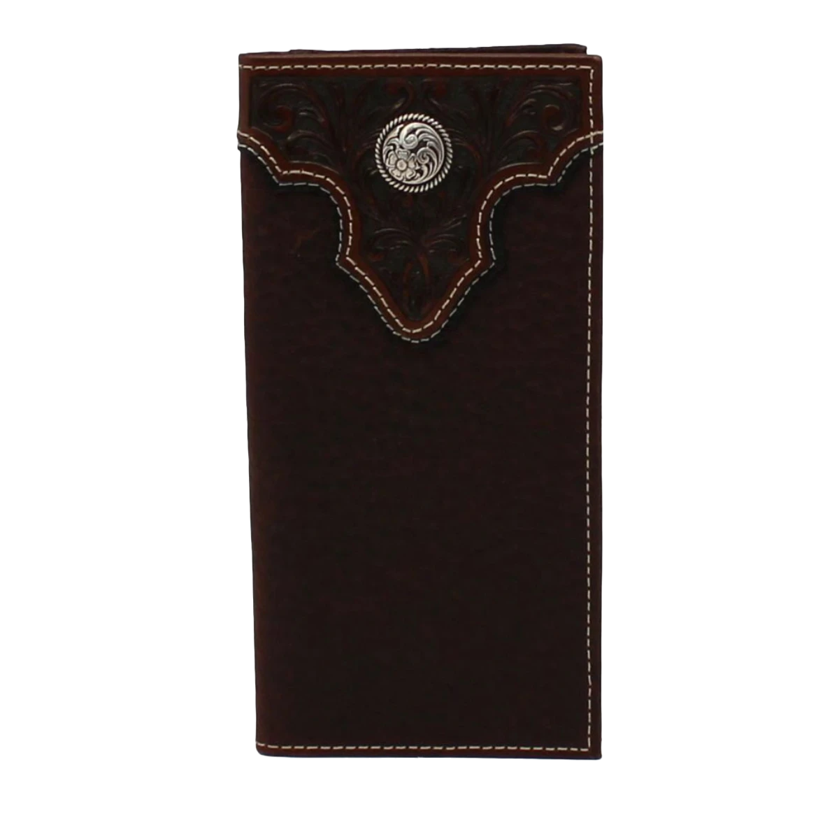 Ariat Boy's Floral Embossed Rodeo Brown Wallet A3551502 1 Ariat Boy's Floral Embossed Rodeo Brown Wallet A3551502