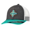 Ariat Children's Aztec Grey & Teal Baseball Cap 1519006