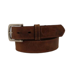 Ariat Children's Stitch USA Flag Shield Brown Belt A1307402