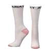 Ariat Ladies 3 Pack White & Pink Crew Socks A2500605