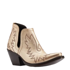 Ariat® Ladies Dixon Gold Buckle Western Booties 10042458