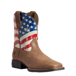 Ariat Youth Stars An Stripes Brown Boots 10038441