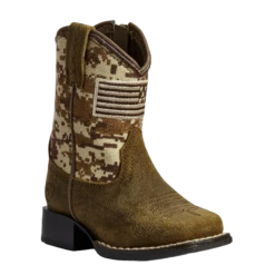 Ariat Toddler Lil' Stomper Brown Patriot Boots A441000644