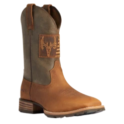 Ariat Men's Hybrid Patriot Country Copper Brown Boot 10038353