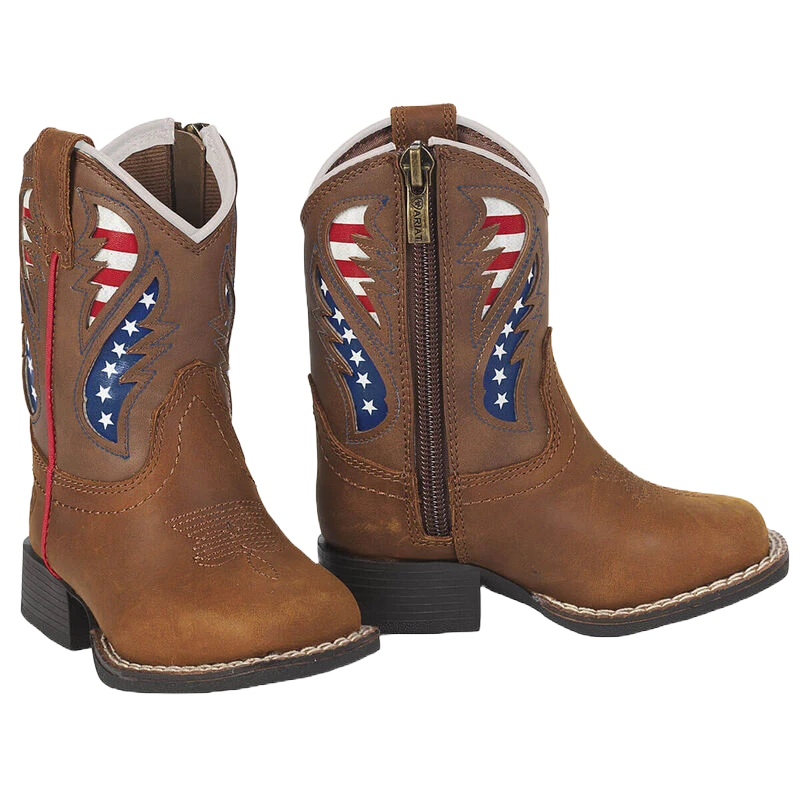 Ariat Toddler Lil' Stomper George Western Brown Boot A441002702 1 Ariat Toddler Lil' Stomper George Western Brown Boot A441002702