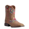 Ariat Youth Girl's Wild Flower Canyon Tan Boots 10038442