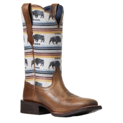 Ariat® Ladies Circuit Savanna Ash Brown Square Toe Boots 10040423