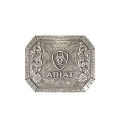 Ariat® Floral Engraved Silver Belt Buckle A37018