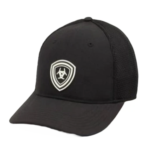 Ariat® Men's Rubber Shield Adjustable Black Cap A300016601 1 Ariat® Men's Rubber Shield Adjustable Black Cap A300016601
