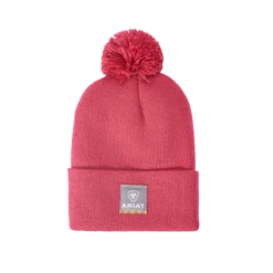 Ariat® Ladies Rebar Pom Hot Pink Beanie 10041432