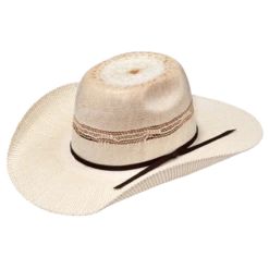 Ariat Youth Bangora Ivory And Tan Straw Hat A73212