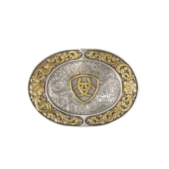 Ariat®Engraved Silver & Gold Belt Buckle A37020