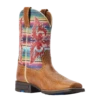 Ariat® Youth Girl's Lonestar Tan & Old Muted Serape Boots 10042595