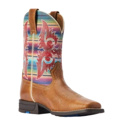 Ariat® Youth Girl's Lonestar Tan & Old Muted Serape Boots 10042595