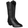 Ariat Ladies Heritage Western Black R Toe Deertan Boot 10001037