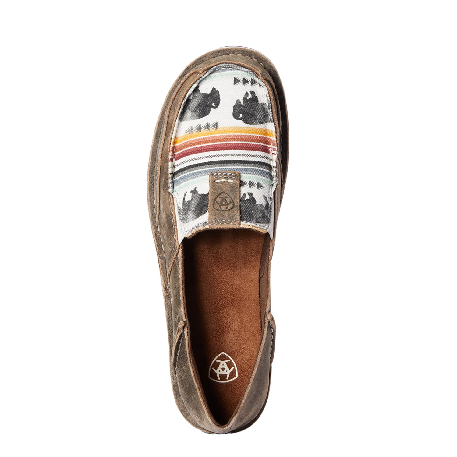 Ariat Ladies Natural Taupe & Buffalo Print Cruiser Shoes 10038418 2 Ariat Ladies Natural Taupe & Buffalo Print Cruiser Shoes 10038418 - Image 2