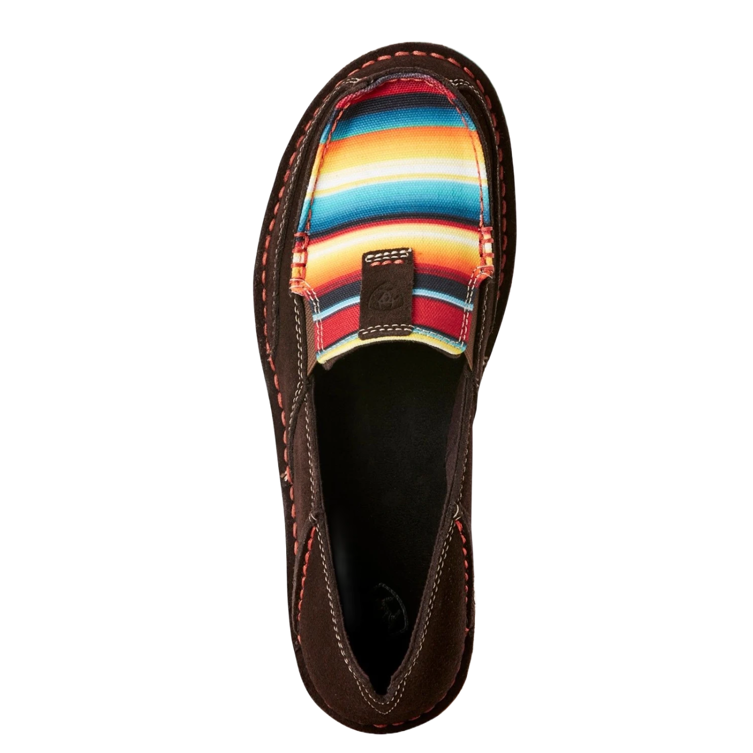 Ariat® Ladies Cruiser Chocolate Fudge Red Serape Print Shoes 10021153 2 Ariat® Ladies Cruiser Chocolate Fudge Red Serape Print Shoes 10021153 - Image 2