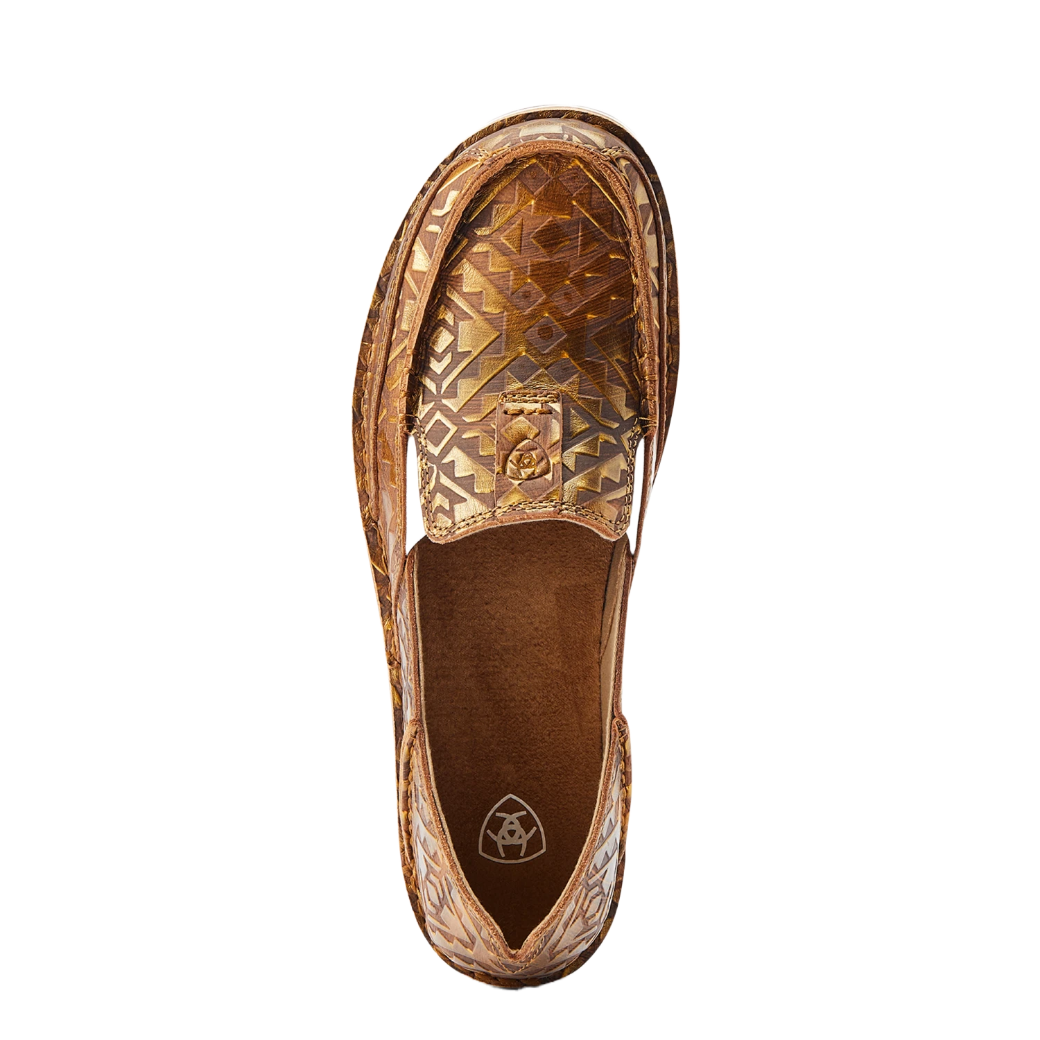 Ariat® Ladies Cruiser Copper Blanket Embossed Slip On Shoes 10044534 2 Ariat® Ladies Cruiser Copper Blanket Embossed Slip On Shoes 10044534 - Image 2