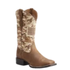 Ariat® Ladies Round Up Patriot Brown Sand Camo Flag Boots 10023368