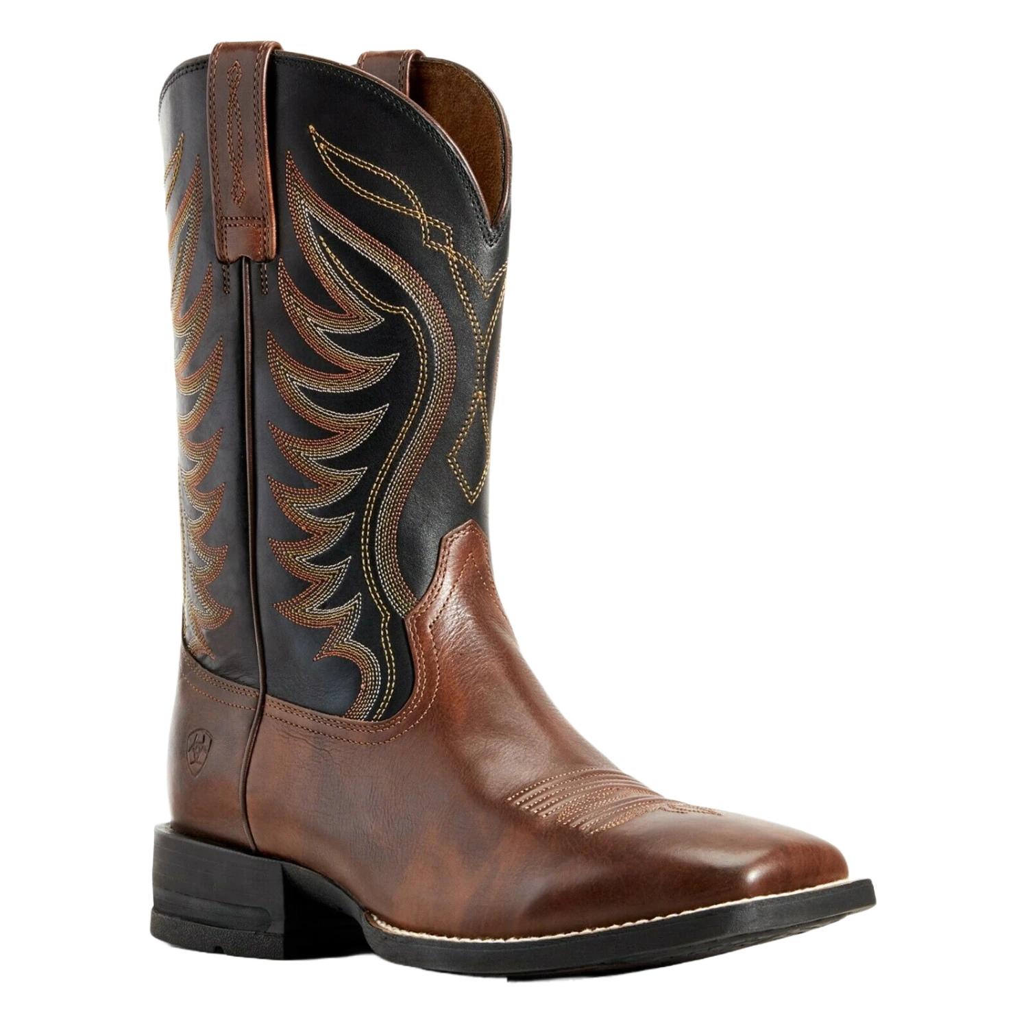 Ariat Men's Red Brown & Black AMOS Hand Stand Boot 10029689 1 Ariat Men's Red Brown & Black AMOS Hand Stand Boot 10029689