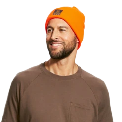 Ariat® Men's Rebar Bright Orange Insulated Watch Cap Beanie 10024504