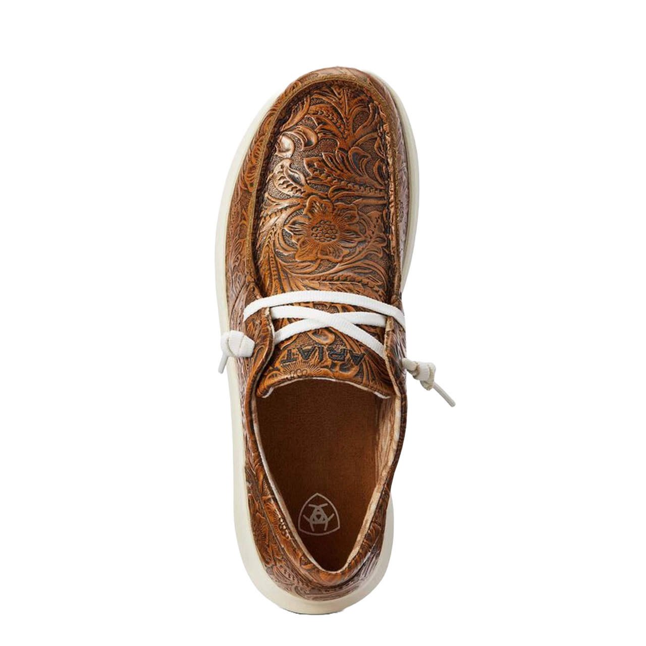 Ariat® Ladies Hilo Floral Emboss Brown Shoes 10042508 2 Ariat® Ladies Hilo Floral Emboss Brown Shoes 10042508 - Image 2