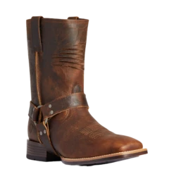 Ariat Men's Harness Patriot Ultra Bar Top Brown Western Boots 10035768