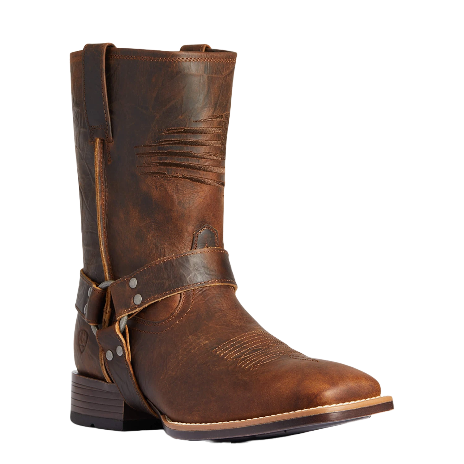 Ariat Men's Harness Patriot Ultra Bar Top Brown Western Boots 10035768 1 Ariat Men's Harness Patriot Ultra Bar Top Brown Western Boots 10035768