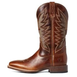 Ariat® Men's VentTek™ Ultra Gingersnap Brown Square Toe Boots 10035938 -Ariat Shop S21 MNS WEST 10035938 side