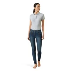 Ariat® Ladies Halo Denim Knee Patch Marine Breech Pants 10035311 -Ariat Shop S21 WMS ENGL 10035311 full