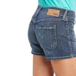 Ariat® Ladies Boyfriend Nautalis 5" Blue Canadian Jean Shorts 10034640 9 Ariat® Ladies Boyfriend Nautalis 5" Blue Canadian Jean Shorts 10034640 -Ariat Shop S21 WMS WEST 10034640 detail01
