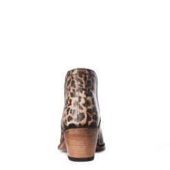 Ariat Ladies Dixon Distressed Leopard Booties 10035806 -Ariat Shop S21 WMS WEST 10035806 heel