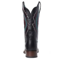 Ariat Ladies Primetime True Black Square Toe Boots 10035934 10 Ariat Ladies Primetime True Black Square Toe Boots 10035934 -Ariat Shop S21 WMS WEST 10035934 heel