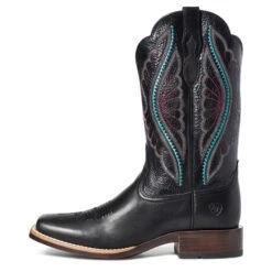 Ariat Ladies Primetime True Black Square Toe Boots 10035934 9 Ariat Ladies Primetime True Black Square Toe Boots 10035934 -Ariat Shop S21 WMS WEST 10035934 side