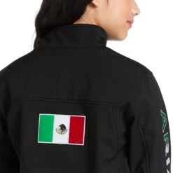 Ariat® Children's New Team Softshell Mexico Black Jacket 10036550 15 Ariat® Children's New Team Softshell Mexico Black Jacket 10036550 -Ariat Shop S21 YTH ENGL 10036550 swatch