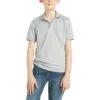 Ariat Boys Tek Short Sleeve Silver Lining Polo Shirt 10034929