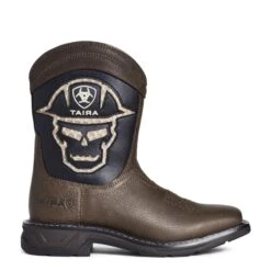 Ariat Youth Boy's Workhog XT VentTEK Bold Iron Brown Boots 10035885 -Ariat Shop S21 YTH WEST 10035885 side