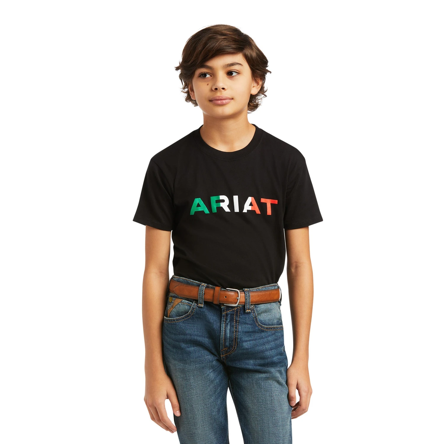 Ariat® Children's Viva Mexico Black Short Sleeve T-Shirt 10039939 1 Ariat® Children's Viva Mexico Black Short Sleeve T-Shirt 10039939