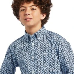 Ariat® Youth Boy's Farhan Classic Windsurfer Button Up Shirt 10040738 6 Ariat® Youth Boy's Farhan Classic Windsurfer Button Up Shirt 10040738 -Ariat Shop S22 BYS WEST 10040738 detail02