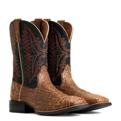 Ariat Men's Sport Smokewagon Elephant Print Square Toe Boots 10040277 -Ariat Shop S22 MNS WEST 10040277 pair