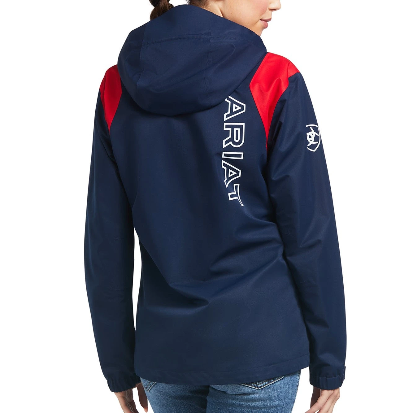 Ariat® Ladies Spectator Navy And Red Waterproof Jacket 10039216 2 Ariat® Ladies Spectator Navy And Red Waterproof Jacket 10039216 - Image 2