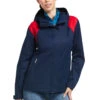 Ariat® Ladies Spectator Navy And Red Waterproof Jacket 10039216