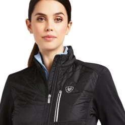 Ariat® Ladies Fusion Black Insulted Jacket 10039218 -Ariat Shop S22 WMS ENGL 10039218 detail02