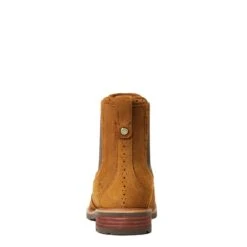 Ariat Ladies Wexford Brogue Waterproof Honey Brown Booties 10040384 -Ariat Shop S22 WMS ENGL 10040384 heel