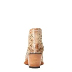 Ariat® Ladies Dixon Studs Old West Tan Snip Toe Booties 10038382 -Ariat Shop S22 WMS WEST 10038382 heel